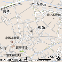 徳島県小松島市中郷町県前63周辺の地図