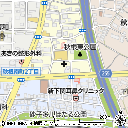 山口県下関市秋根東町周辺の地図