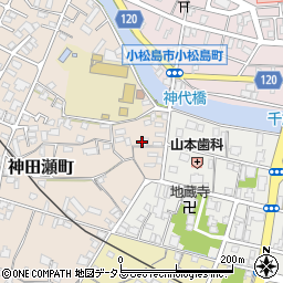 徳島県小松島市神田瀬町1周辺の地図