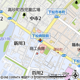 下松病院前周辺の地図