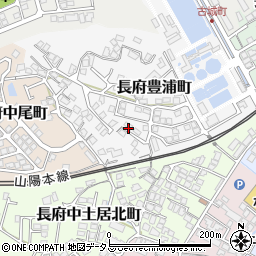 山口県下関市長府豊浦町12-4周辺の地図
