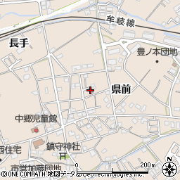 徳島県小松島市中郷町県前31周辺の地図