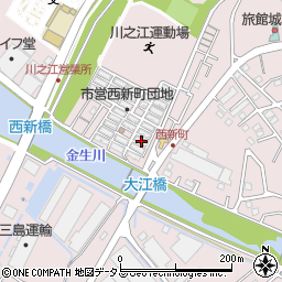 愛媛県四国中央市川之江町617-1周辺の地図