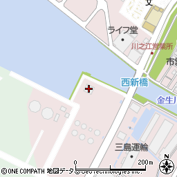 四国中央市役所　川之江施設アイ・クリーン非常用周辺の地図