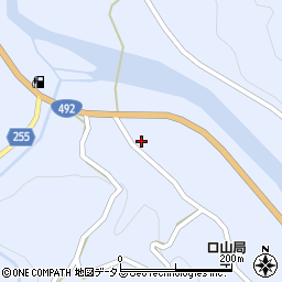 徳島県美馬市穴吹町口山宮内周辺の地図