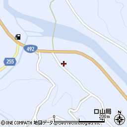 徳島県美馬市穴吹町口山（宮内）周辺の地図