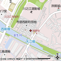 愛媛県四国中央市川之江町617周辺の地図