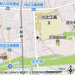 愛媛県四国中央市川之江町2157-6周辺の地図