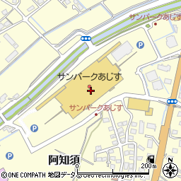 ハニーズあじす店周辺の地図