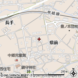 徳島県小松島市中郷町県前31-1周辺の地図