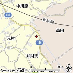 徳島県小松島市前原町弁財天周辺の地図