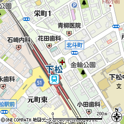 下松駅北広場駐車場周辺の地図