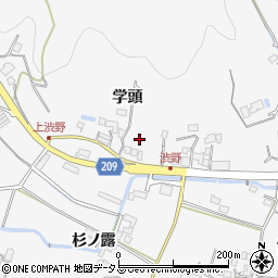 徳島県徳島市渋野町学頭周辺の地図
