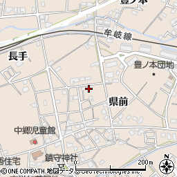 徳島県小松島市中郷町県前30周辺の地図