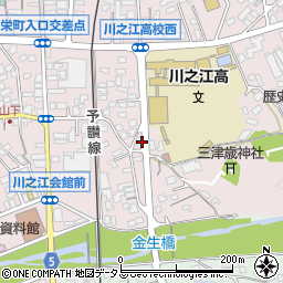 愛媛県四国中央市川之江町2156-3周辺の地図