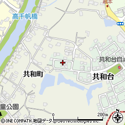山口県山陽小野田市共和台10-8周辺の地図