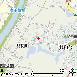 山口県山陽小野田市共和台10-7周辺の地図