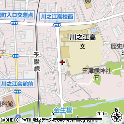 愛媛県四国中央市川之江町2163-1周辺の地図