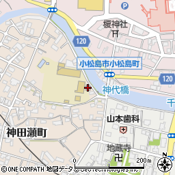 小松島公民館周辺の地図