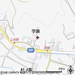 徳島県徳島市渋野町学頭54周辺の地図