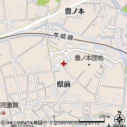 徳島県小松島市中郷町県前11周辺の地図