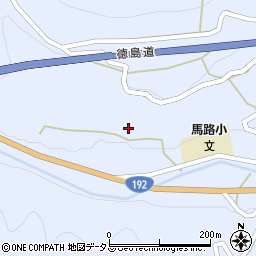 徳島県三好市池田町馬路松ノ下タ周辺の地図