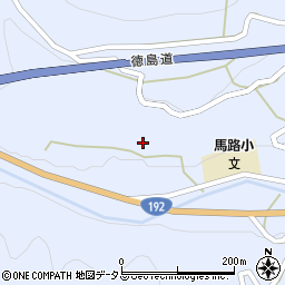 徳島県三好市池田町馬路（松ノ下タ）周辺の地図