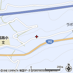 徳島県三好市池田町馬路坊城周辺の地図