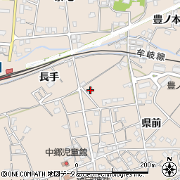 徳島県小松島市中郷町県前19周辺の地図