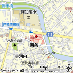 阿知須同仁病院周辺の地図