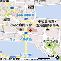 小松島市役所　小松島市保健センター周辺の地図