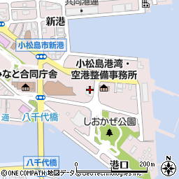 小松島市役所　教育委員会生涯学習課周辺の地図