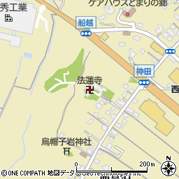 法蓮寺周辺の地図