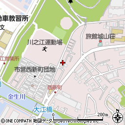 愛媛県四国中央市川之江町599-36周辺の地図