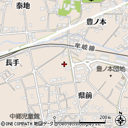 徳島県小松島市中郷町周辺の地図
