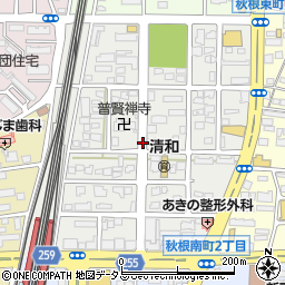 山口県下関市秋根本町周辺の地図