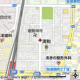 山口県下関市秋根本町周辺の地図