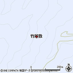 徳島県美馬郡つるぎ町貞光竹屋敷周辺の地図