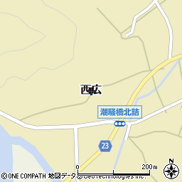 和歌山県有田郡広川町西広周辺の地図