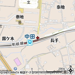 中田駅周辺の地図