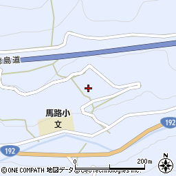 徳島県三好市池田町馬路金年15周辺の地図