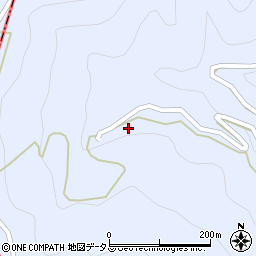 徳島県美馬市穴吹町口山支納201周辺の地図