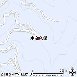 徳島県三好市池田町馬路（水之久保）周辺の地図