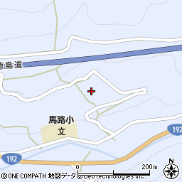 徳島県三好市池田町馬路金年周辺の地図