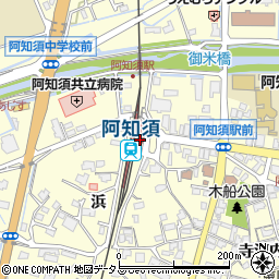 ＪＲ西日本阿知須駅周辺の地図