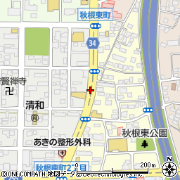 勝山小学校前周辺の地図