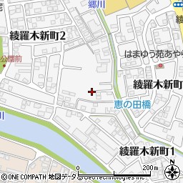 山口県下関市綾羅木新町周辺の地図