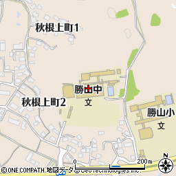 下関市立勝山中学校周辺の地図