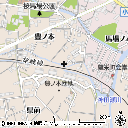 徳島県小松島市中郷町豊ノ本80-10周辺の地図
