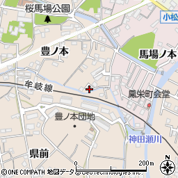 徳島県小松島市中郷町豊ノ本80-8周辺の地図